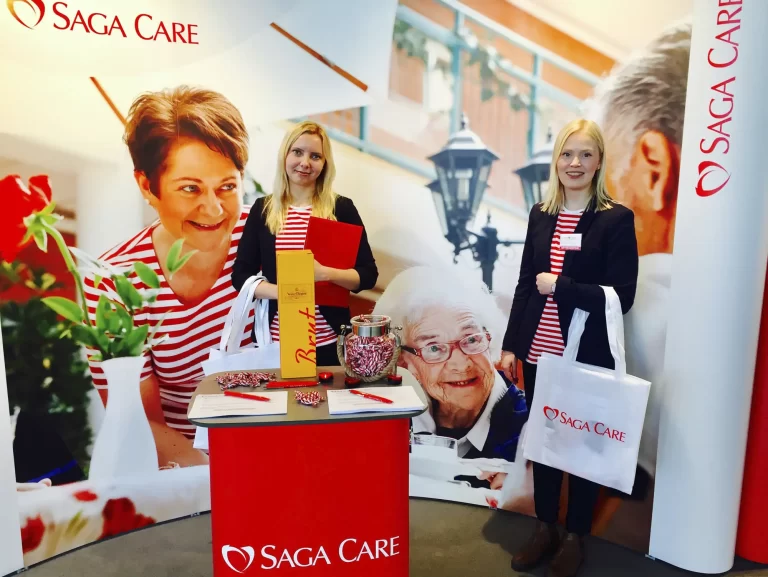 Saga Käpylinnan hieno ständi Vanhustyönmessuilla 2017 Finlandiatalossa!