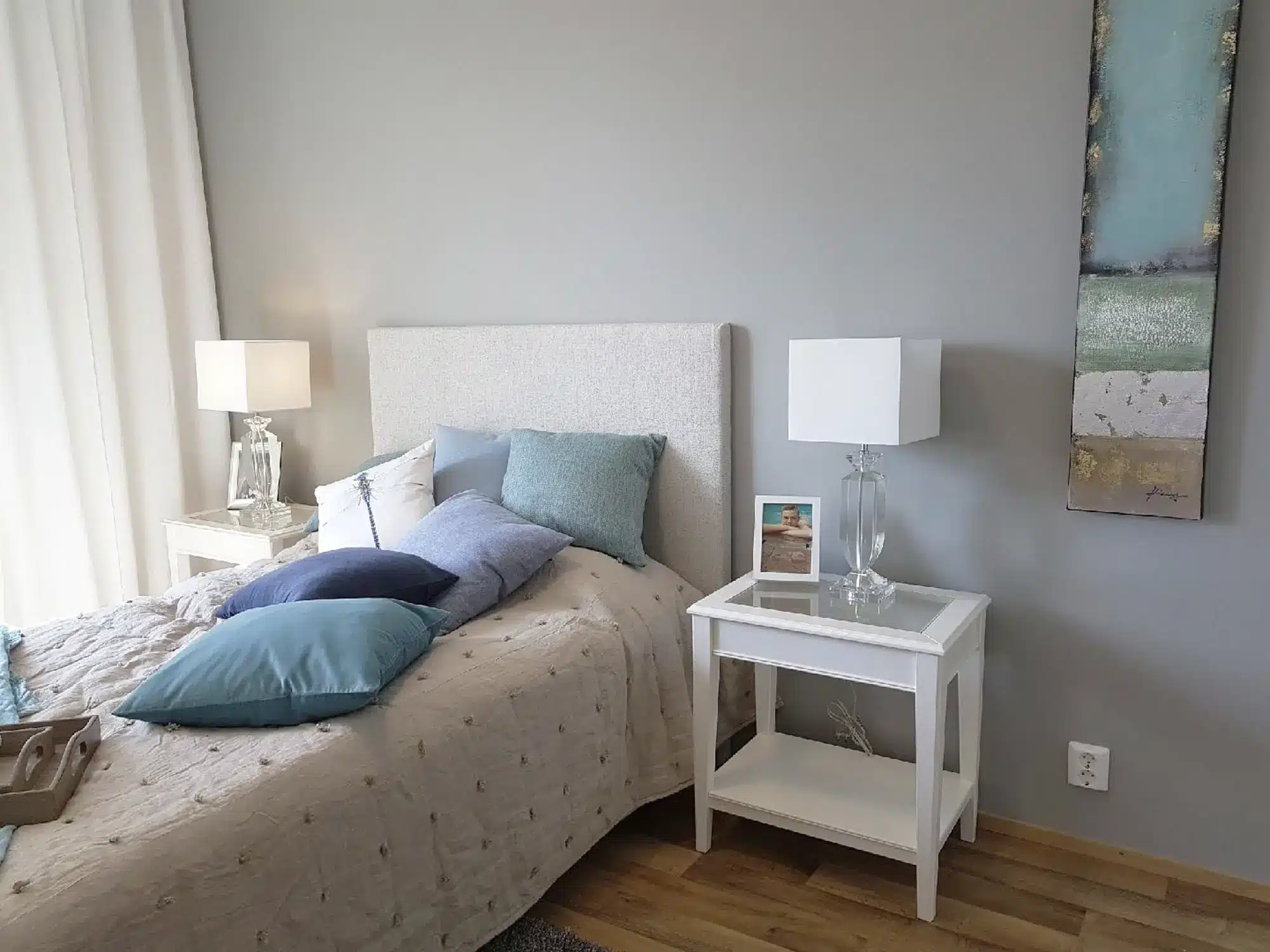 Kuva Saga torilinnan malliasunnon makuuhuoneesta