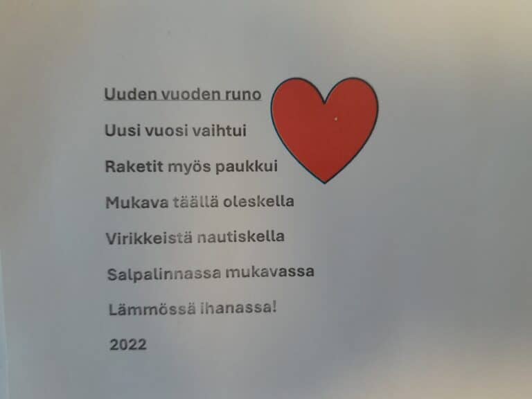 Salpalinnassa vuosi vaihtui pakkasen paukkuessa.